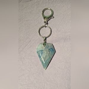 Beautiful stone keychain/purse charm NWOT